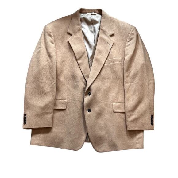 Barrymore Other - VTG 100% Camel Hair Men's Blazer Sports Coat Sz 48R Made in USA